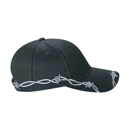 Polycotton Cap w/Barbed Wire Accent