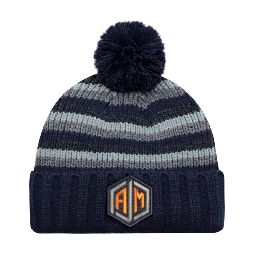 Chunky Knit Cuff Toque w/Pom Pom