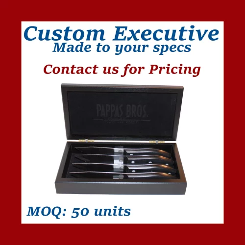 Boîte de présentation personnalisée en noyer américain, teinture noire et laque - Fabriquée sur commande, quantité minimale basse