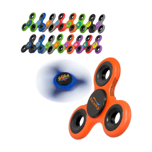 Jouet anti-stress PromoSpinner® multicolore avec Turbo Boost™