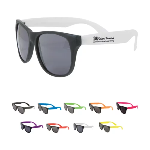 Lunettes de soleil mates bicolores