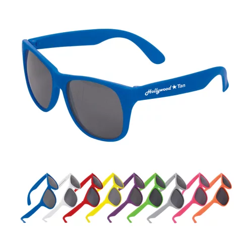 Lunettes de soleil mates monochromes