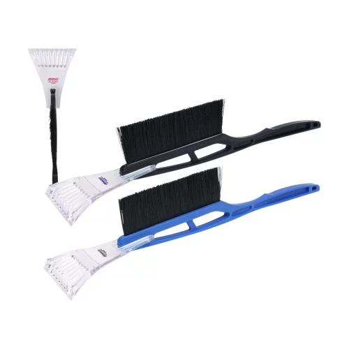 Raclette à glace à long manche avec brosse à neige