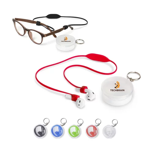 Lanière pour écouteurs et lunettes