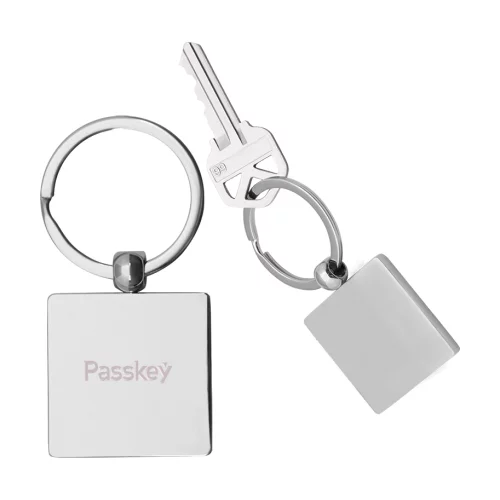 Square Metal Keychain