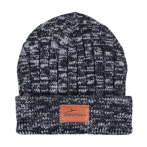 Leeman™ Heathered Knit Cuffed Rib Beanie