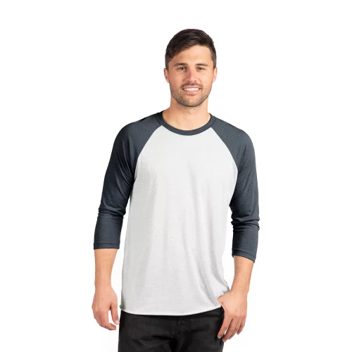 Vêtements NEXT LEVEL Unisexe Triblend Manches Raglan Trois-Quarts