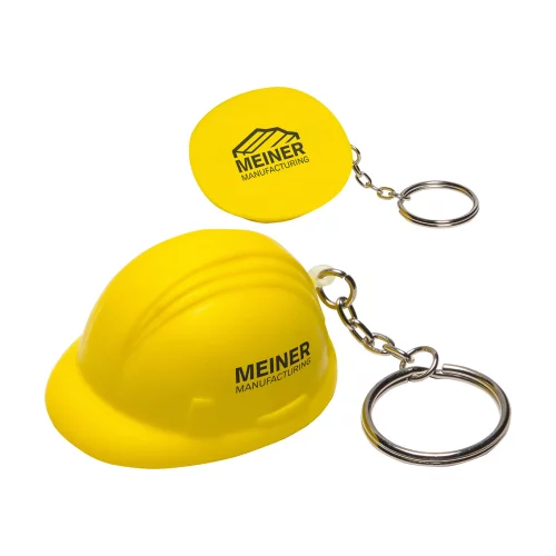 Porte-clés anti-stress en forme de casque de chantier
