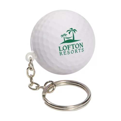 Porte-clés anti-stress en forme de balle de golf