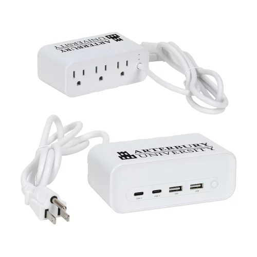 Station de charge Relay 5 pi avec ports Type-C, USB et prises AC