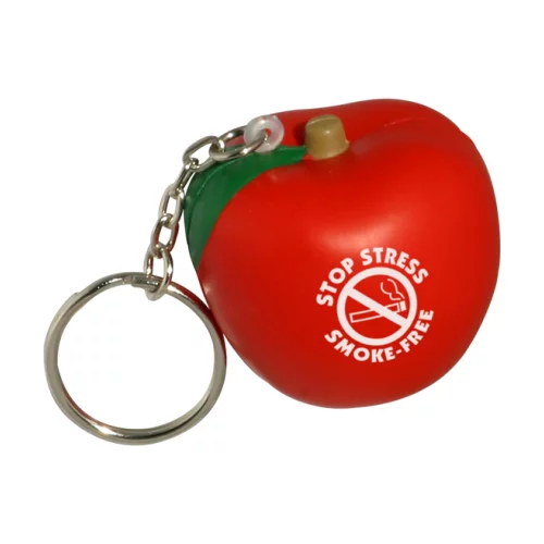 Porte-clés anti-stress en forme de pomme