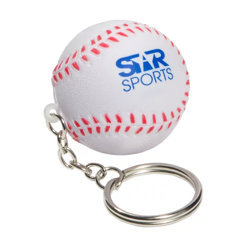 Porte-clés anti-stress en forme de balle de baseball