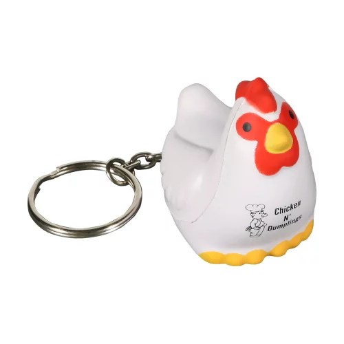 Porte-clés anti-stress en forme de poulet