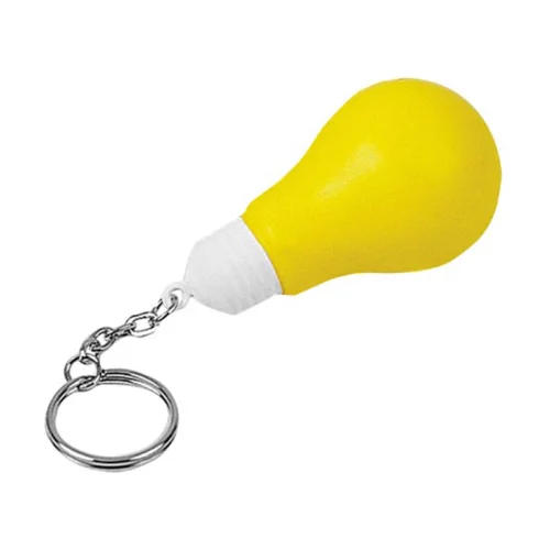 Porte-clés anti-stress en forme d'ampoule