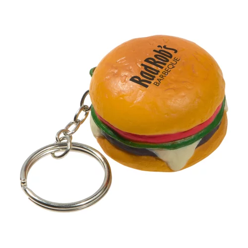 Porte-clés anti-stress en forme de hamburger