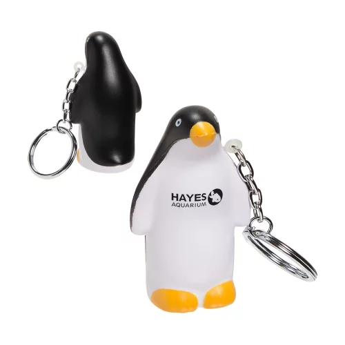 Porte-clés anti-stress pingouin