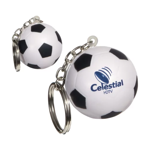 Porte-clés anti-stress en forme de ballon de soccer