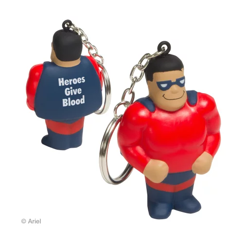 Porte-clés anti-stress de super-héros