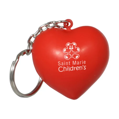 Porte-clés anti-stress en forme de cœur pour la Saint-Valentin