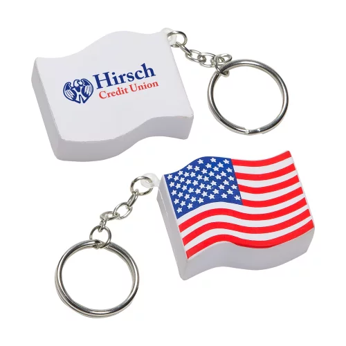 Porte-clés anti-stress en forme de drapeau américain