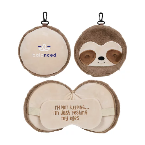 Coussin 2-en-1 et masque de sommeil Comfort Pals™ Sloth