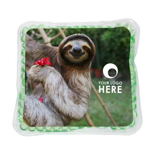 Paquet chaud/froid Perles Aqua™ Carré Paresseux Souriant