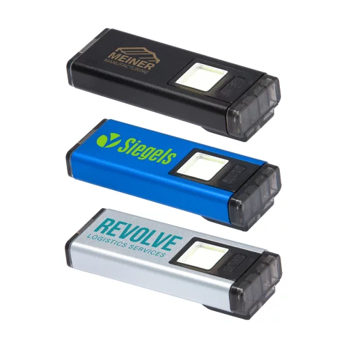 Lampe de poche de poche COB avec clip et aimant