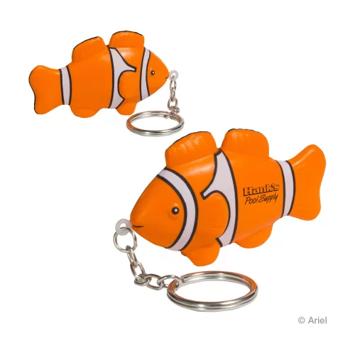 Porte-clés anti-stress Poisson-clown