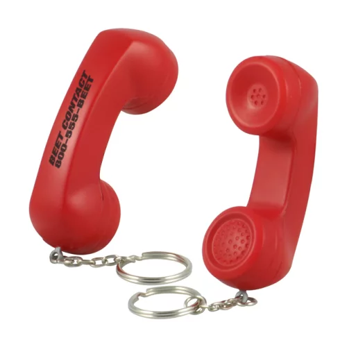 Porte-clés anti-stress en forme de combiné téléphonique