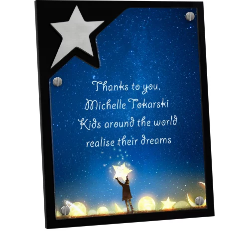North Star Plaque (8" x 10" x 3/8") Full Colour PhotoImage