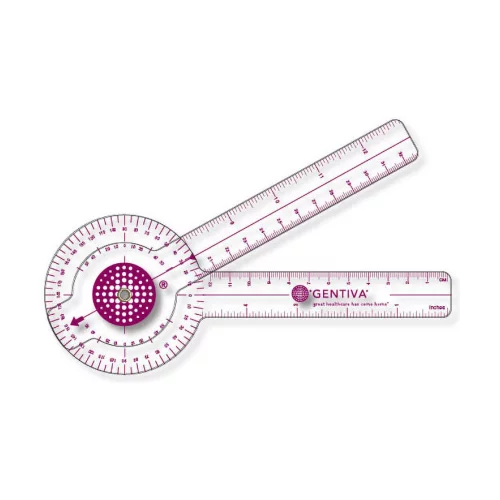.040 Clear Plastic Goniometer (3.18" x 13") Screen-printed