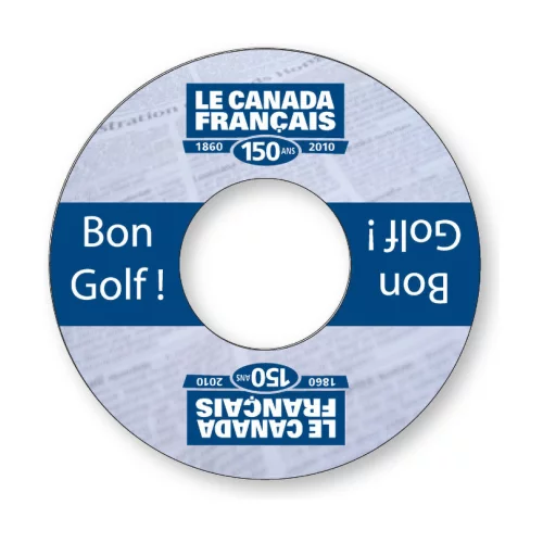 Anneau publicitaire de la Coupe de golf - plastique PVC blanc de 0,020, impression numérique en couleur complète