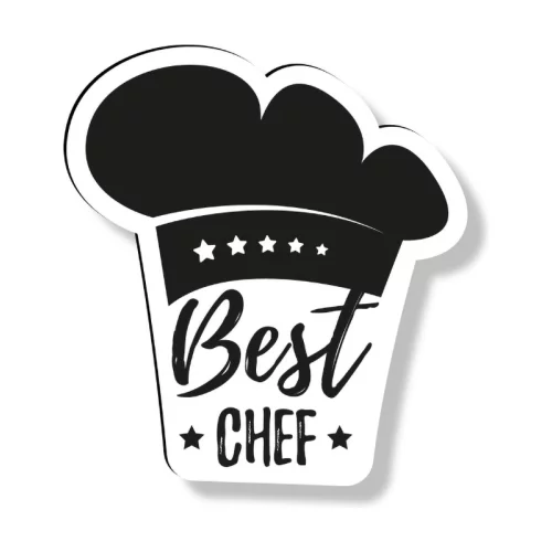 Aimant personnalisé de 0,020 pouce, 14 à 16 pouces carrés, sérigraphié, finition vinyle mat blanc.