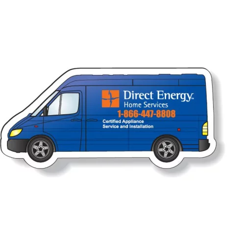 Aimant de fourgon Sprinter en stock .020, impression numérique couleur complète, revêtement supérieur en vinyle blanc