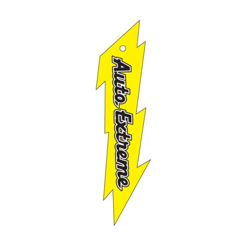 Oversized Lighting Bolt Shaped Hanging Air Freshener