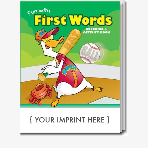 Livre de coloriage et d'activités amusant avec les premiers mots