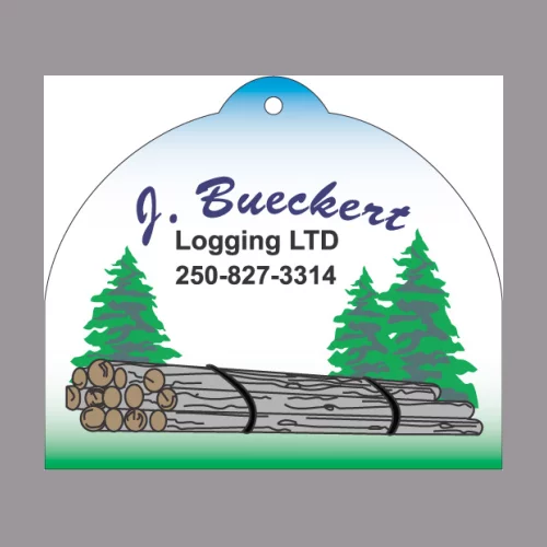 Oval with Flat Bottom Hanging Air Freshener