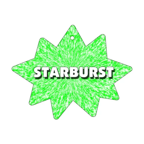 Oversized Star Burst Shaped Hanging Air Freshener