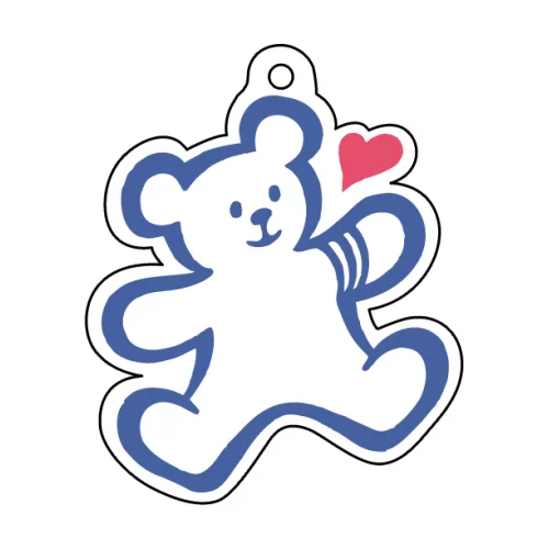 Oversized Teddy Bear Shaped Hanging Air Freshener