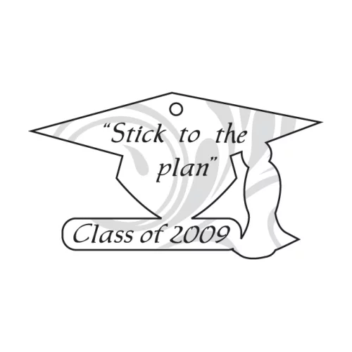 Graduation Cap Shaped Hanging Air Freshener - Oversized