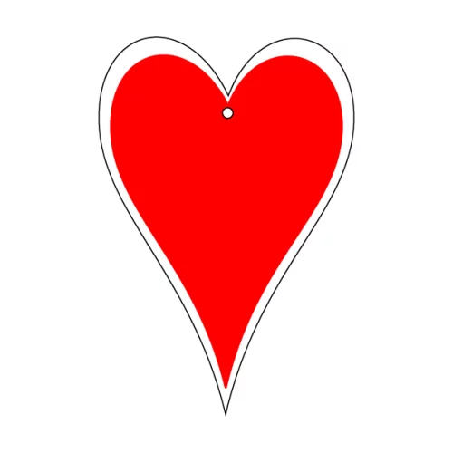 Heart Shaped Hanging Air Freshener - Oversized