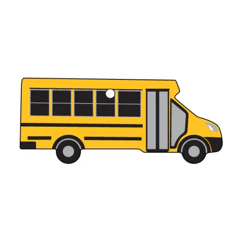 Désodorisant suspendu en forme de bus scolaire surdimensionné