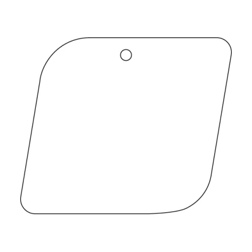 Oversized Rounded Parallelogram Shaped Hanging Air Freshener