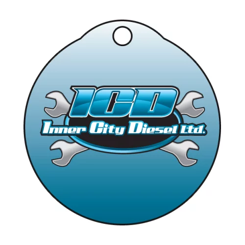 Circle with Top Bump Hanging Air Freshener