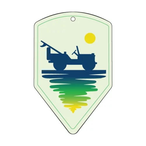 Oversized Shield Shaped Hanging Air Freshener