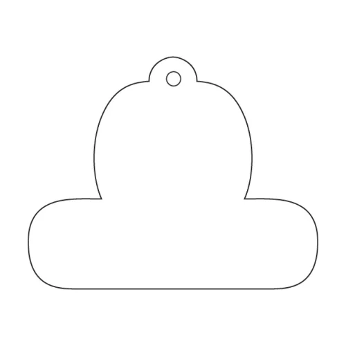 Bubble with Base Shaped Hanging Air Freshener