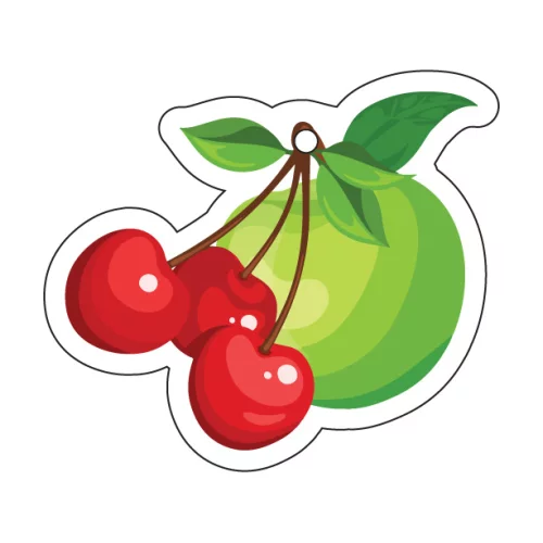 Cherries and Apple Shaped Hanging Air Freshener