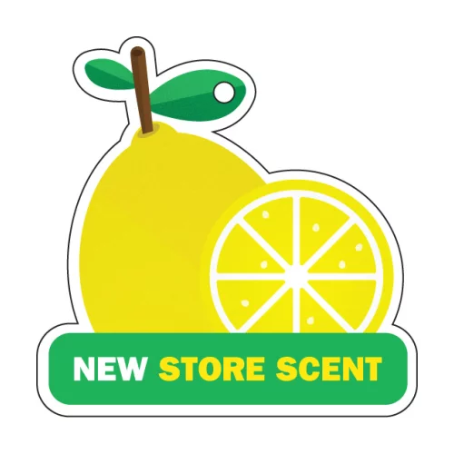 Lemon with Base Shaped Hanging Air Freshener