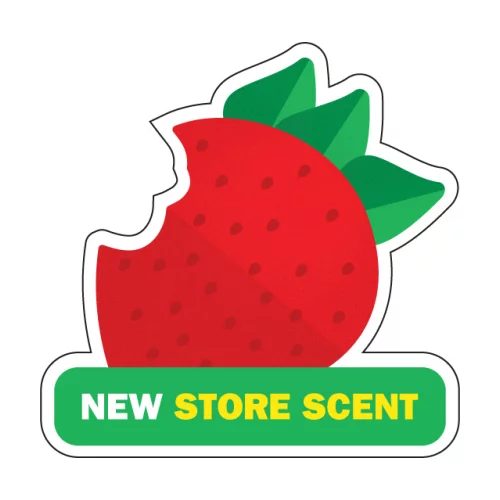 Strawberry with Base Hanging Air Freshener