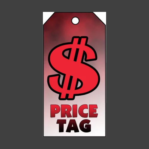 Oversized Price Tag Shaped Hanging Air Freshener